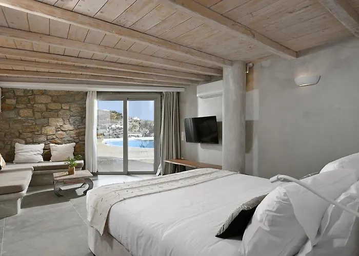 Charming In Platis Gialos With Private Pool 天堂海滩